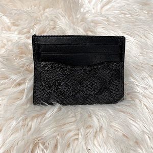 Coach Card Case In Signature Canvas